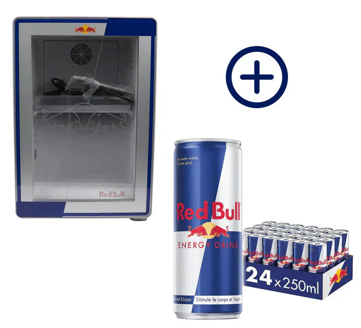 Mini RedBull Fridge – Comes with 24 Free Cans